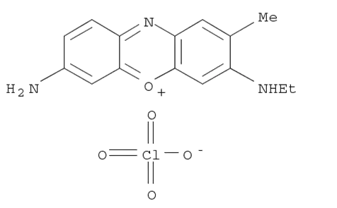 Molecular Structure of 84145-83-5 (7-amino-3-(ethylamino)-2-methylphenoxazin-5-ium perchlorate)
